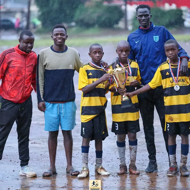 Santos Soka Academy — Striking the ball in matchday yellow